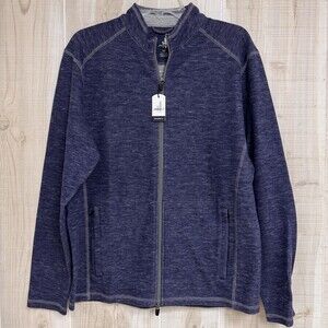 NWT Johnnie-O Full Zip Up Track Jacket Men’s Blue/Indigo Athleisure Casual M